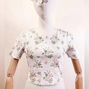 🌸 Laura Ashley x Urban Outfitters Floral Baby Tee